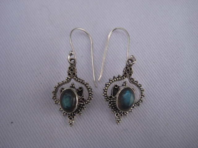 Blue Labradorite Earrings magic, protection 3504
